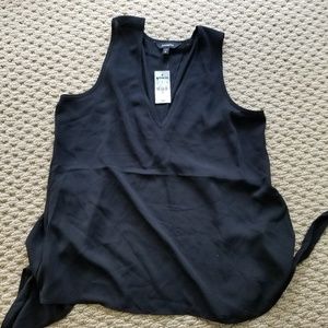 Express XS tie back v neck tank